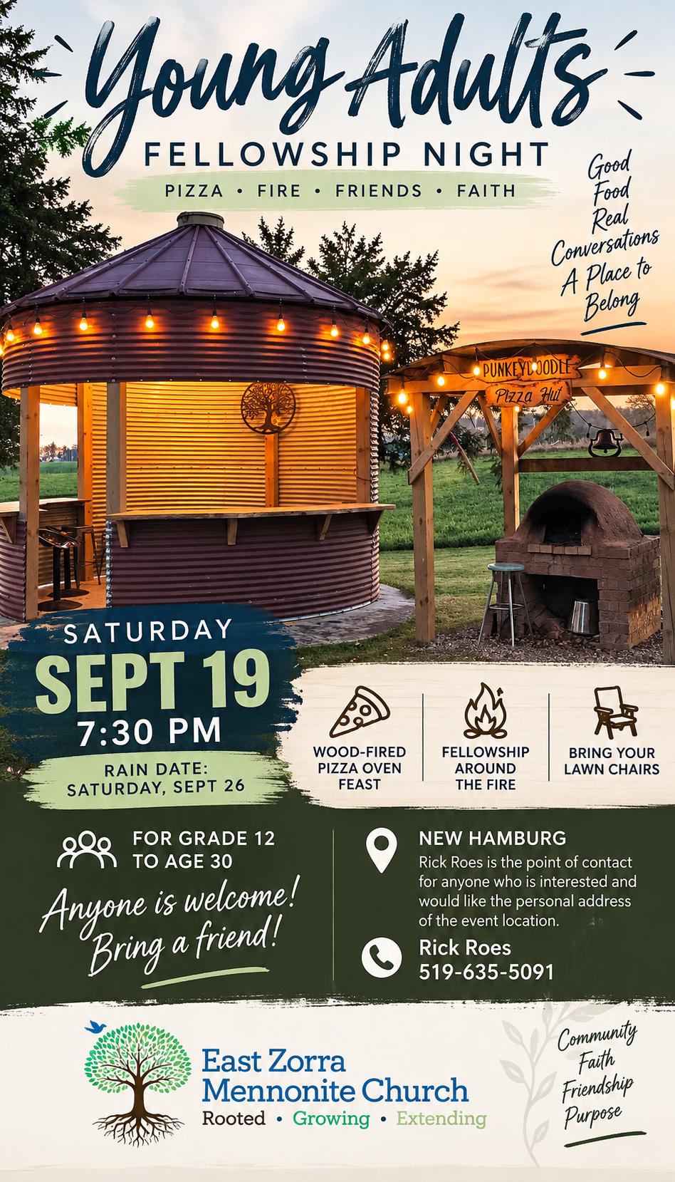 Young Adults Wood-Fired Pizza & Fellowship Night