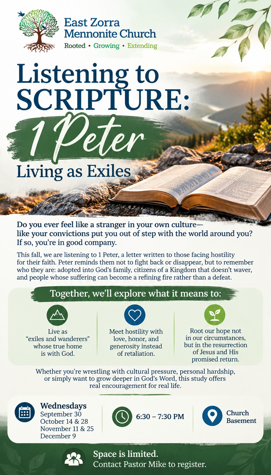 Study-Living as Exiles