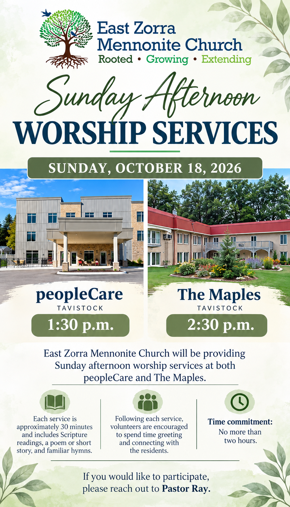 PeopleCare & The Maples-Sunday Worship